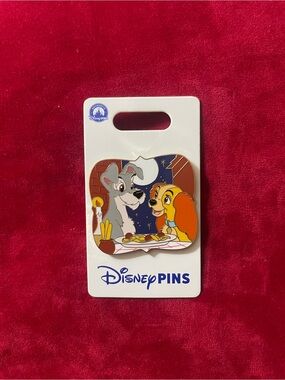 Disney Lady and the Tramp Enamel Pin - Orange, Gray, Blue